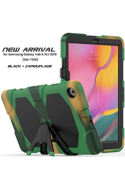 Mey İthalat®  Samsung Galaxy T510 Tab A 10.1 Kılıf Griffin Tablet Kapak - Kamuflaj
