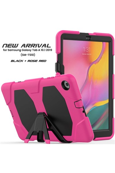Mey İthalat®  Samsung Galaxy T510 Tab A 10.1 Kılıf Griffin Tablet Kapak - Pembe