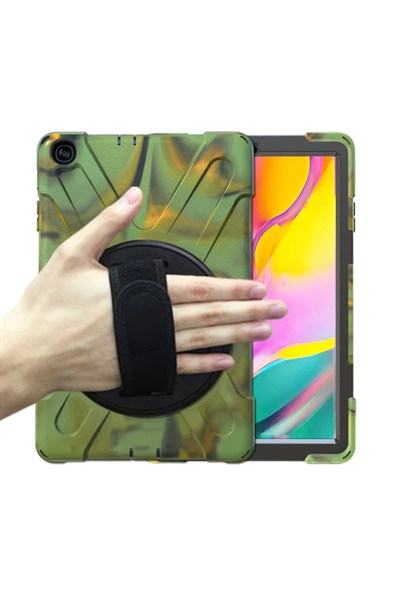 Mey İthalat®  Samsung Galaxy T510 Tab A 10.1 Kılıf Amazing Tablet Kapak - Kamuflaj