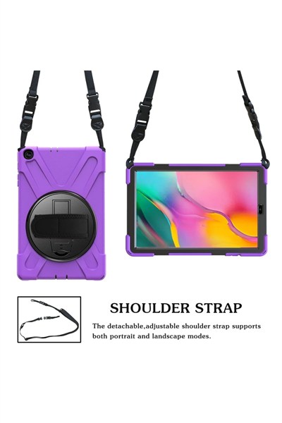 Mey İthalat®  Samsung Galaxy T510 Tab A 10.1 Kılıf Amazing Tablet Kapak - Mor