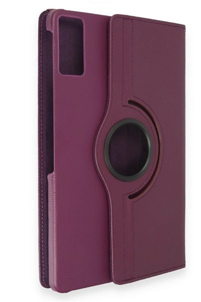 Mey İthalat®  Samsung Galaxy T550 Tab A 9.7 Kılıf 360 Tablet Deri Kılıf - Mürdüm