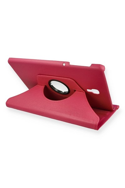 Mey İthalat®  Samsung Galaxy T590 Tab A 10.5 Kılıf 360 Tablet Deri Kılıf - Pembe