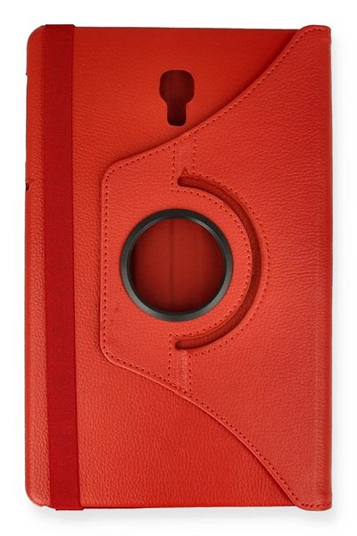 Mey İthalat®  Samsung Galaxy T590 Tab A 10.5 Kılıf 360 Tablet Deri Kılıf - Kırmızı