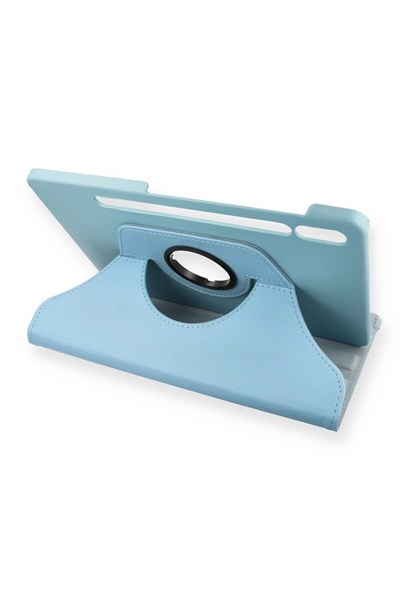 Mey İthalat®  Samsung Galaxy T870 Tab S7 11 Kılıf 360 Tablet Deri Kılıf - Turkuaz