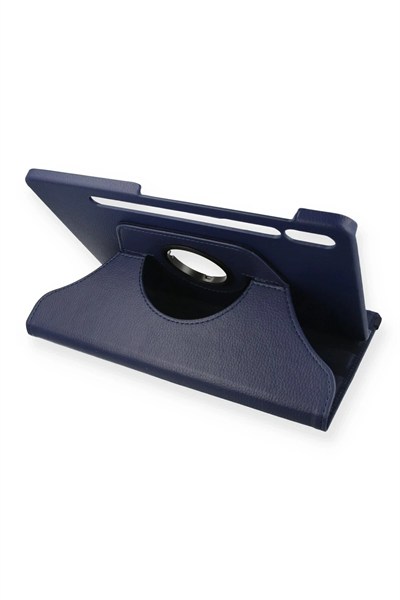 Mey İthalat®  Samsung Galaxy T870 Tab S7 11 Kılıf 360 Tablet Deri Kılıf - Lacivert