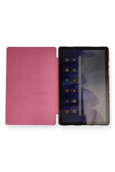 Mey İthalat®  Samsung Galaxy T870 Tab S7 11 Kılıf Tablet Smart Kılıf - Pembe
