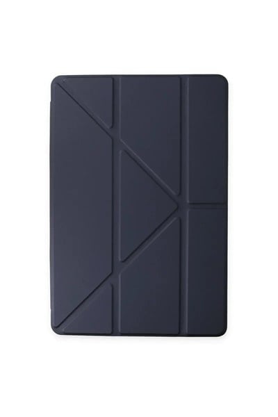 Mey İthalat®  Samsung Galaxy T870 Tab S7 11 Kılıf Kalemlikli Mars Tablet Kılıfı - Lacivert