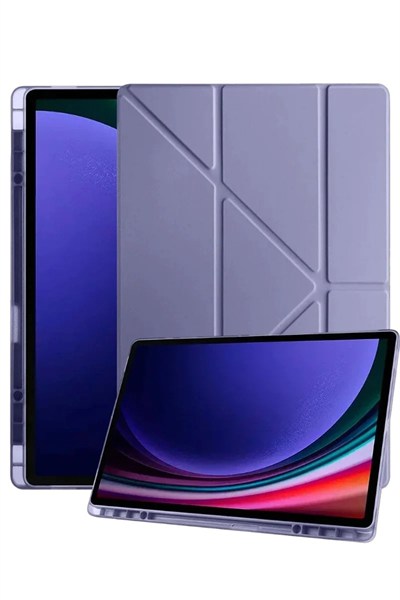 Mey İthalat®  Samsung Galaxy Tab A11 Kalemlikli Mars Tablet Kılıfı - Lavender