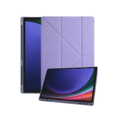Mey İthalat®  Samsung Galaxy Tab A11 Kalemlikli Mars Tablet Kılıfı - Lila