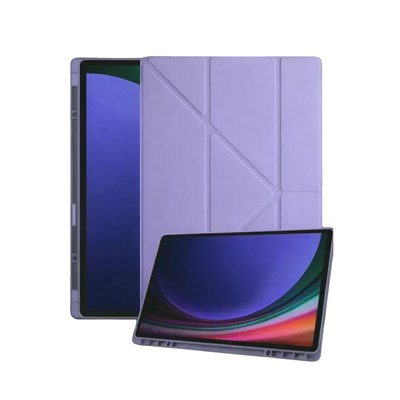Mey İthalat®  Samsung Galaxy Tab A11 Kalemlikli Mars Tablet Kılıfı - Lila