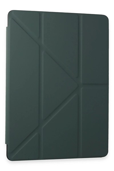 Mey İthalat®  Samsung Galaxy Tab A9 Kılıf Kalemlikli Mars Tablet Kılıfı - Koyu Yeşil