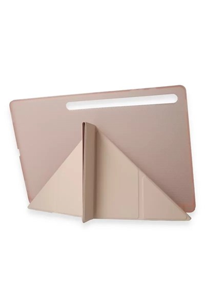 Mey İthalat®  Samsung Galaxy Tab A9 Kılıf Kalemlikli Mars Tablet Kılıfı - Rose Gold