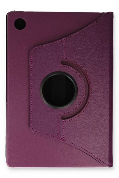 Mey İthalat®  Samsung Galaxy Tab A9 Plus Kılıf 360 Tablet Deri Kılıf - Mürdüm