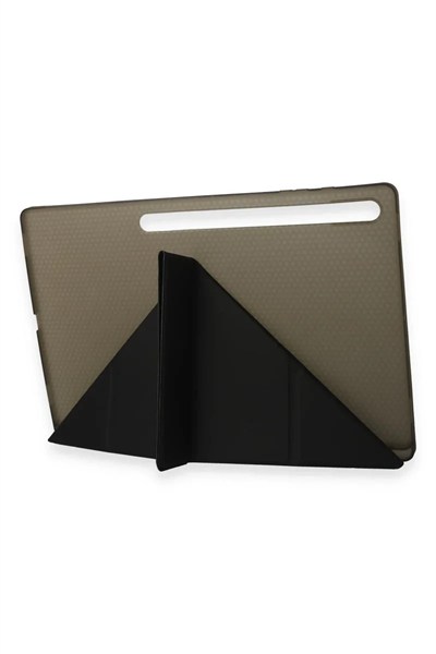 Mey İthalat®  Samsung Galaxy Tab A9 Plus Kılıf Kalemlikli Mars Tablet Kılıfı - Koyu Gri