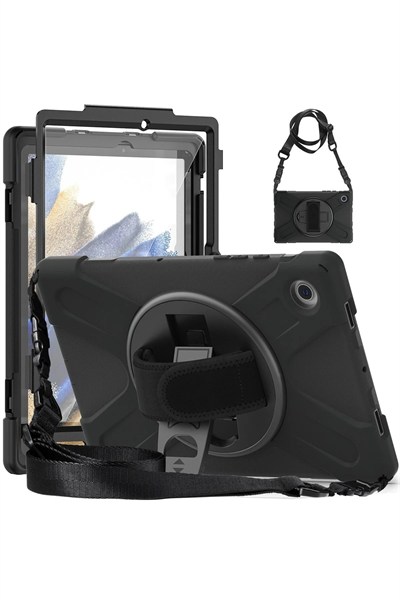 Mey İthalat®  Samsung Galaxy Tab A9 Plus Kılıf Amazing Tablet Kapak - Siyah