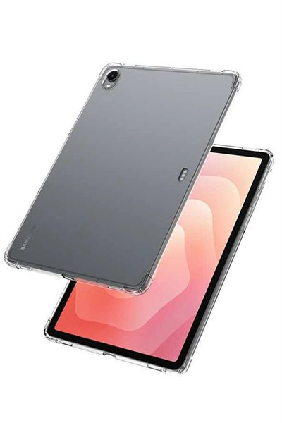 Mey İthalat®  Samsung Galaxy Tab S11 Kılıf Anti Shock Tablet Silikon - Şeffaf