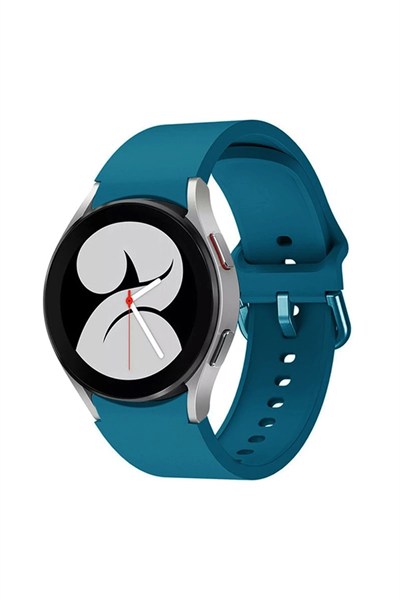 Mey İthalat®  Samsung Galaxy Watch 4 Klasik Kordon - Petrol Mavisi