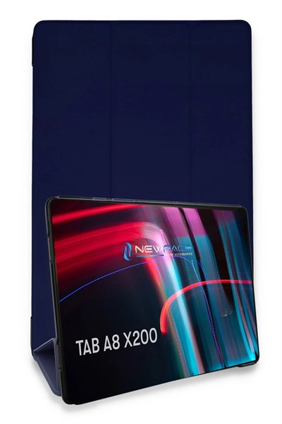 Mey İthalat®  Samsung Galaxy X200 Tab A8 10.5 Kılıf Tablet Smart Kılıf - Lacivert