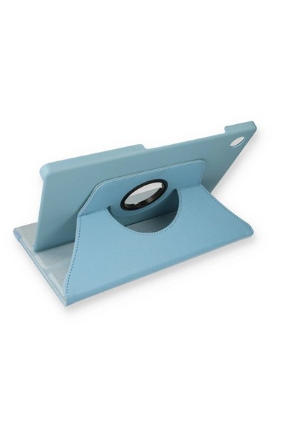 Mey İthalat®  Samsung Galaxy X200 Tab A8 10.5 Kılıf 360 Tablet Deri Kılıf - Turkuaz