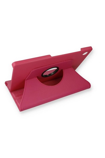 Mey İthalat®  Samsung Galaxy X200 Tab A8 10.5 Kılıf 360 Tablet Deri Kılıf - Pembe