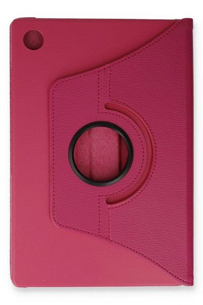 Mey İthalat®  Samsung Galaxy X200 Tab A8 10.5 Kılıf 360 Tablet Deri Kılıf - Pembe
