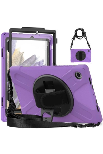 Mey İthalat®  Samsung Galaxy X200 Tab A8 10.5 Kılıf Amazing Tablet Kapak - Mor