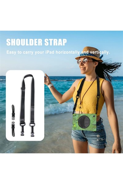 Mey İthalat®  Samsung Galaxy X200 Tab A8 10.5 Kılıf Amazing Tablet Kapak - Kamuflaj