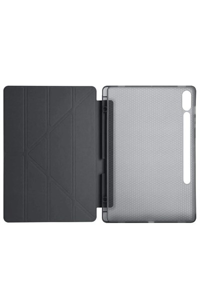 Mey İthalat®  Samsung Galaxy X510 Tab S9 FE 11 Kılıf Kalemlikli Mars Tablet Kılıfı - Siyah