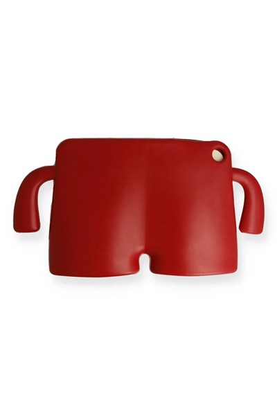 Mey İthalat®  Samsung Galaxy X610 Tab S9 FE Plus 12.4 Karakter Tablet Silikon - Kırmızı