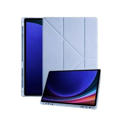 Mey İthalat®  Samsung Galaxy X730 Tab S11 Kalemlikli Mars Tablet Kılıfı - Mavi