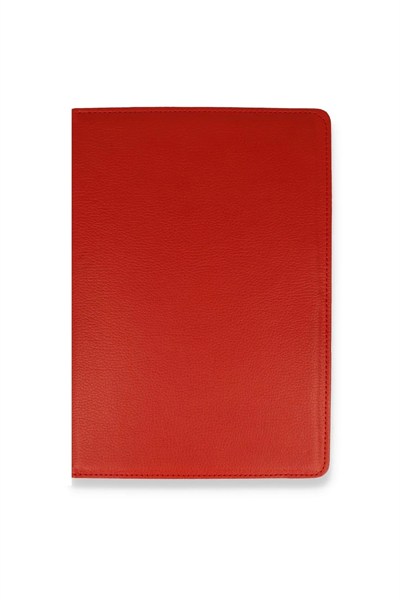 Mey İthalat®  Samsung Galaxy X800 Tab S8 Plus 12.4 Kılıf 360 Tablet Deri Kılıf - Kırmızı