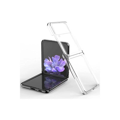Mey İthalat®  Samsung Galaxy Z Flip 3 Kılıf Fold TPU Silikon - Şeffaf