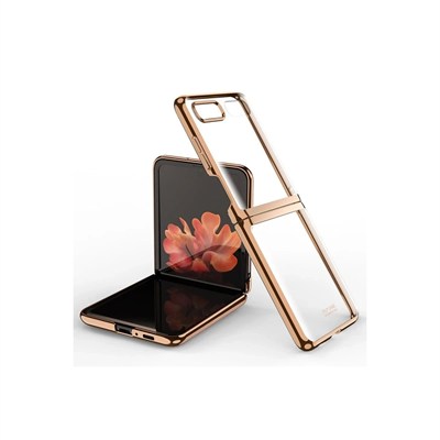 Mey İthalat®  Samsung Galaxy Z Flip 4 Kılıf Fold Element Kapak - Gold