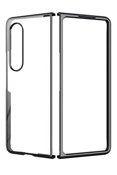 Mey İthalat®  Samsung Galaxy Z Fold 4 Kılıf Fold Element Kapak - Siyah