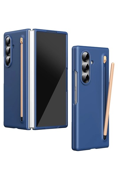 Mey İthalat®  Samsung Galaxy Z Fold 6 Hole Fold Kapak - Lacivert