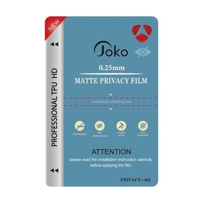 Mey İthalat®  TPU 0.25MM HD Makine Mat Hayalet Ekran Koruyucu