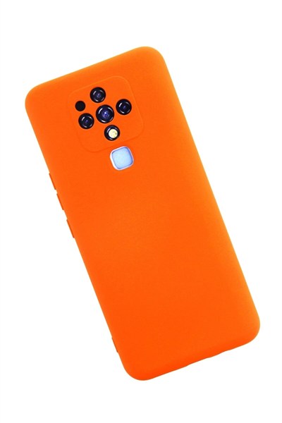 Mey İthalat®  Tecno Camon 16 Kılıf Nano içi Kadife Silikon - Turuncu