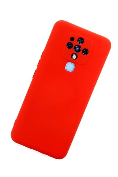 Mey İthalat®  Tecno Camon 16 Kılıf Nano içi Kadife Silikon - Kırmızı