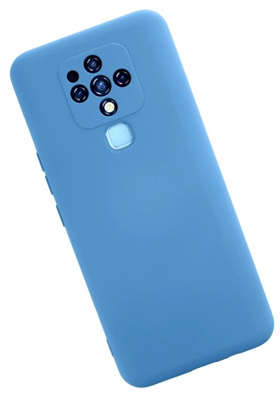 Mey İthalat®  Tecno Camon 16 Kılıf Nano içi Kadife Silikon - Mavi