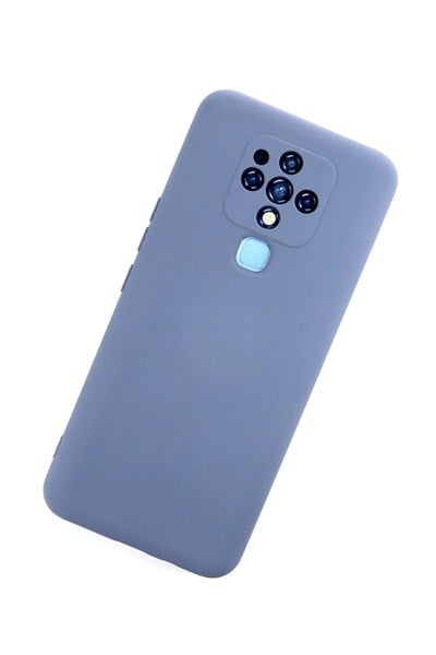 Mey İthalat®  Tecno Camon 16 Kılıf Nano içi Kadife Silikon - Gri