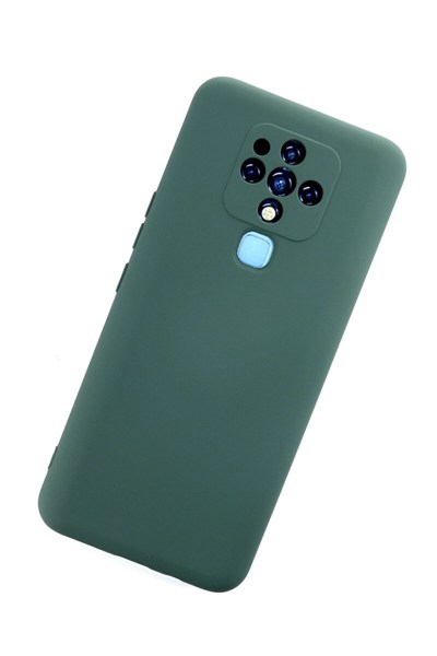 Mey İthalat®  Tecno Camon 16 Kılıf Nano içi Kadife Silikon - Koyu Yeşil