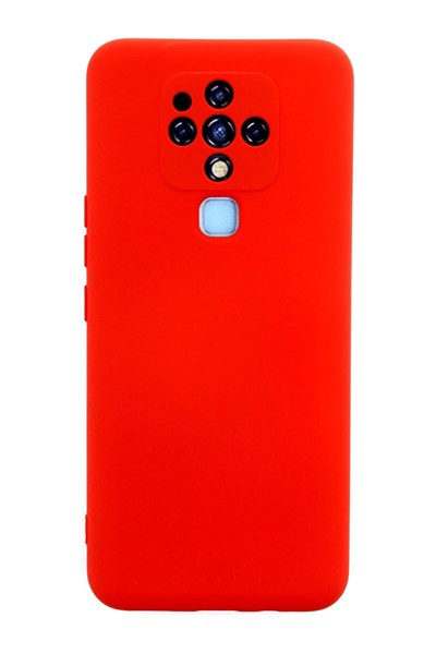 Mey İthalat®  Tecno Camon 16 Kılıf Nano içi Kadife Silikon - Kırmızı
