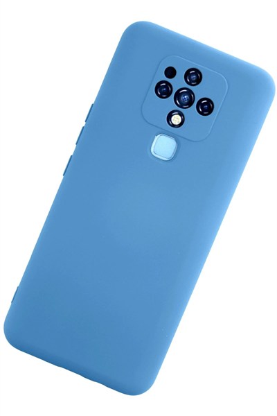 Mey İthalat®  Tecno Camon 16 Kılıf Nano içi Kadife Silikon - Mavi