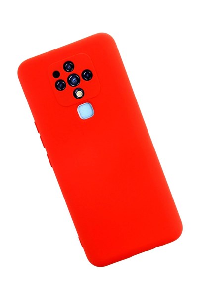 Mey İthalat®  Tecno Camon 16 Kılıf Nano içi Kadife Silikon - Kırmızı