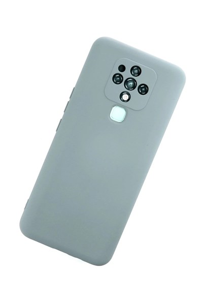 Mey İthalat®  Tecno Camon 16 Kılıf Nano içi Kadife Silikon - Buz Mavisi