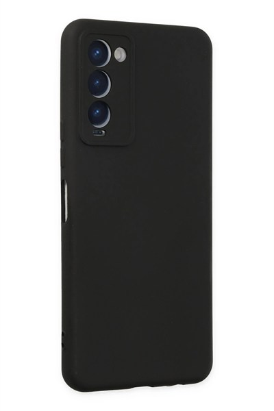 Mey İthalat®  Tecno Camon 18 Kılıf Nano içi Kadife Silikon - Siyah