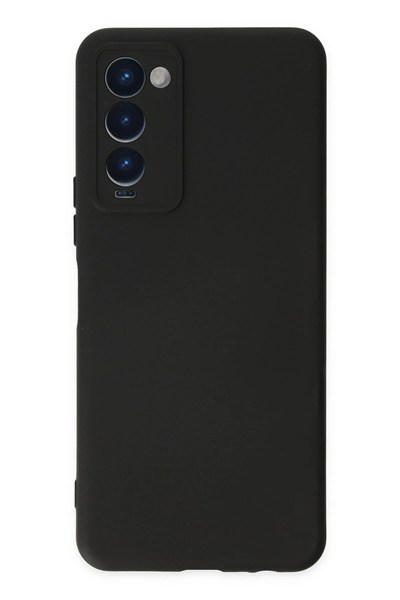 Mey İthalat®  Tecno Camon 18 Kılıf Nano içi Kadife Silikon - Siyah