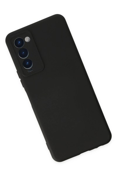 Mey İthalat®  Tecno Camon 18 Kılıf Nano içi Kadife Silikon - Siyah