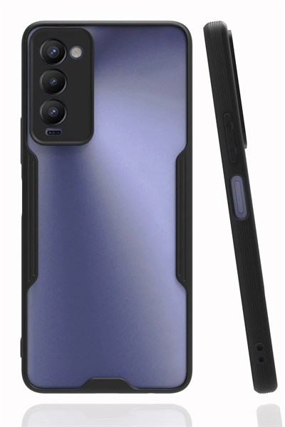 Mey İthalat®  Tecno Camon 18 Kılıf Platin Silikon - Siyah