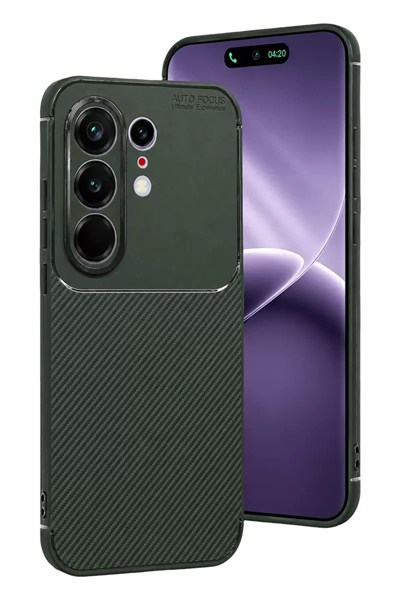 Mey İthalat®  Tecno Camon 50 Pro 5G Auto Focus Karbon Kapak - Koyu Yeşil